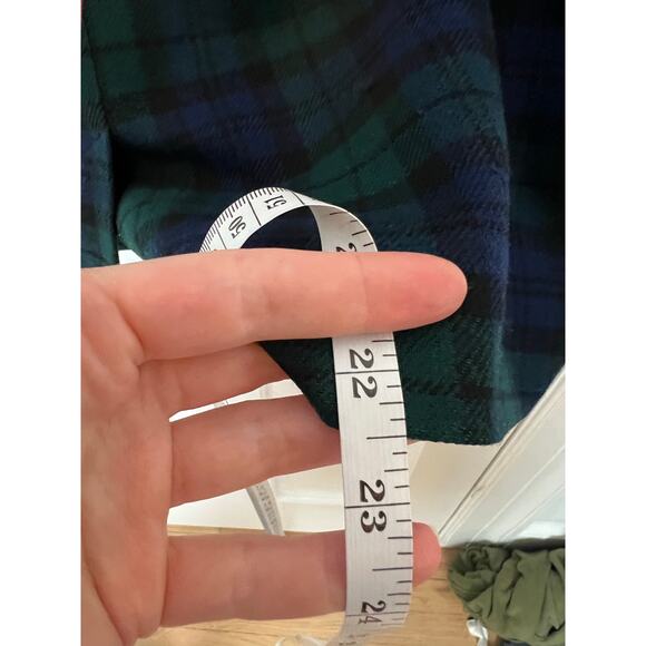 Vintage Pendleton Womens 8 Tartan Plaid Skirt Blue Green 100% Virgin Wool Pencil - Picture 7 of 11